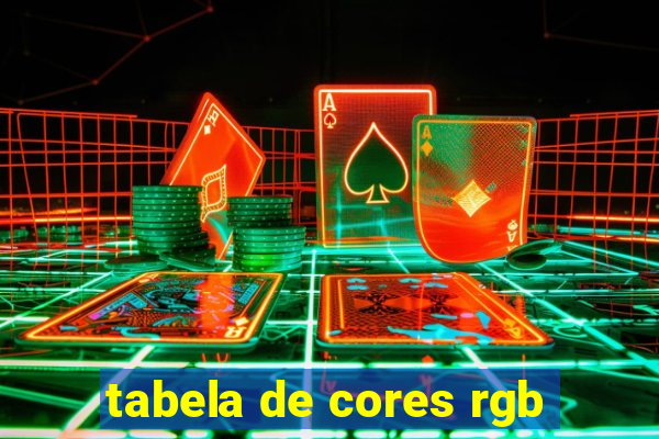 tabela de cores rgb